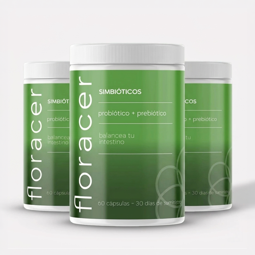Floracer | Restauración Intestinal y Alivio de la Hinchazón Crónica PAGA 2 Y LLEVA 3